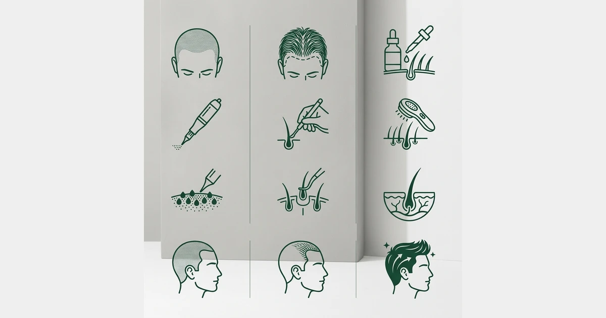 Micropigmentação Capilar vs Transplante, Minoxidil e Finasterida